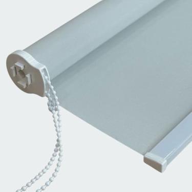 Imagem de Cortina Persiana Rolo Blackout 1.00x1.20m - Bloqueio Total de Luz Anti-Ruído, Ideal para Quarto Sala Cozinha Residencial e Comercial (Palha,Esquerdo)