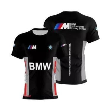 Imagem de Camiseta Masculina De Verão BMW Manga Curta Moda Casual Esportiva Corr