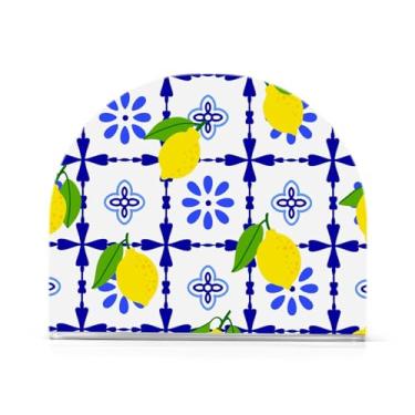 Imagem de Porta-guardanapos xadrez floral limão suporte de guardanapo de acrílico suporte de guardanapo de papel animal acessórios de festa sala de jantar 1 peça
