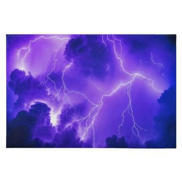 Imagem de Wassud Tapete de porta de iluminação dramática 61 x 89 cm, tapete de área lavável antiderrapante com suporte de borracha, tapete macio e macio para sala de estar, quarto, entrada, entrada