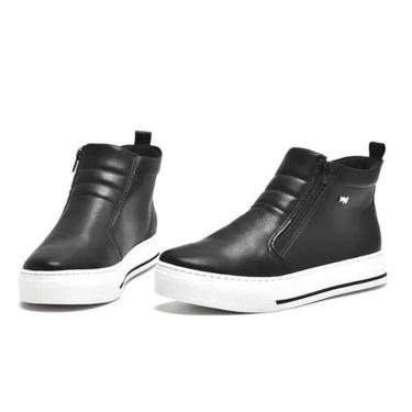 Imagem de Tênis Botinha Via Marte Casual Com Zíper Feminino-Feminino