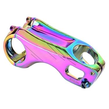 Imagem de Mesa de alumínio para bicicleta de estrada e mountain bike, 17 graus, 70/90 mm, 31,8 x 28,6 mm, para XC, MTB e AM, disponível em 4 cores.(Rainbow 70MM)