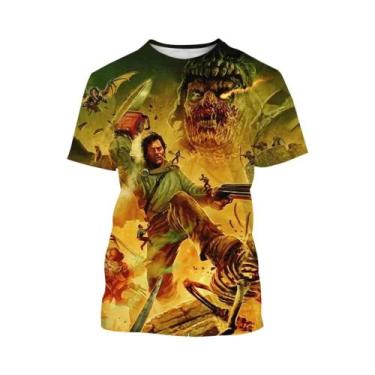 Imagem de Camiseta Com Estampa 3D Do Filme De Terror Dracula, Moda Verão, Gola R