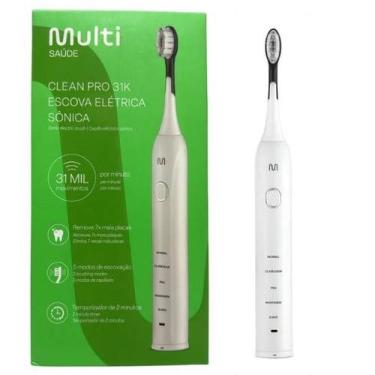 Imagem de Escova Elétrica Sônica Clean Pro 31k Multi Saúde - Hc112 - Multilaser