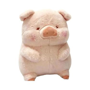 Imagem de Brinquedo De Pelúcia Lulu Porquinho Rosa De 30cm Para Meninos E Menina