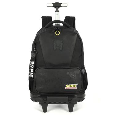 Imagem de Mochila de Rodinhas Escolar Juvenil Sonic-Masculino