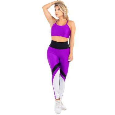 Imagem de Conjunto 2 Peças Calça Legging e Top Com Bojo Costas Nuas - HYPE MODAS