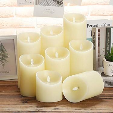 Imagem de Vela de LED sem chama YK5012 Luz Brilhante com Lâmpada Flickering Operada por Bateria Chá Chamas Realistas Falsa para Aniversário Casamento Portátil F