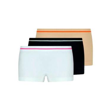 Imagem de Kit com 3 Calcinhas Infantil Lobinha 18720-001, Bege, M