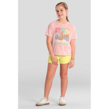 Imagem de Blusa infantil menina com estampa tropical Brandili