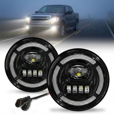 Imagem de OKSIWA Faróis de neblina LED com DRL para Ford F-150 2006-2014, lâmpadas de direção de para-choque dianteiro, conjunto de farol de neblina, seta âmbar, à prova d'água, inclui chicote de fiação DRL