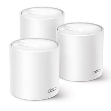Imagem de Kit 3 Unidades Roteador Mesh TP-Link Deco X50 Wi-Fi 6 Dual Band 2,4/5GHz AX3000 Gigabit HE160