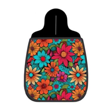 Imagem de Lixeira De Carro Organizador Lixinhocar Floral Tropical Colorido