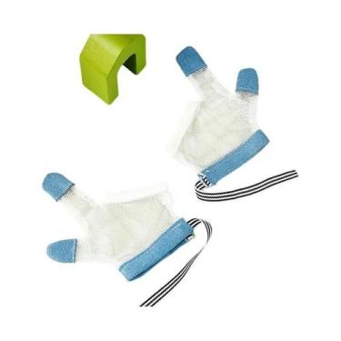Imagem de Luvas Anti-Mordida Para Bebês 1 Par Proteção Para Mãos De Bebês E Cria