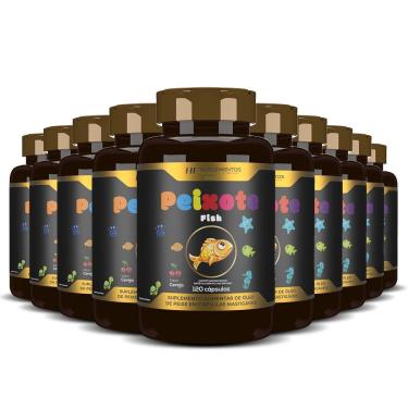 Imagem de 10x PEIXOTE OMEGA 3 KIDS MASTIGAVEL 120CAPS HF SUPLEMENTOS-Unissex