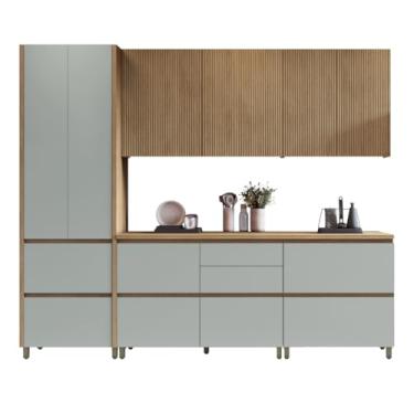 Imagem de Armário De Cozinha Completa 8 Portas 7 Gavetas 100% Mdf Raissa