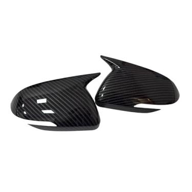 Imagem de Compatível com Kia Rio 2018 2019 2020 2021 2022 2023 Retrovisor do carro Tampa do espelho lateral Tampa da asa Porta externa Carcaça Shell Guarnição ABS Carbono(Carbon Look W Light)