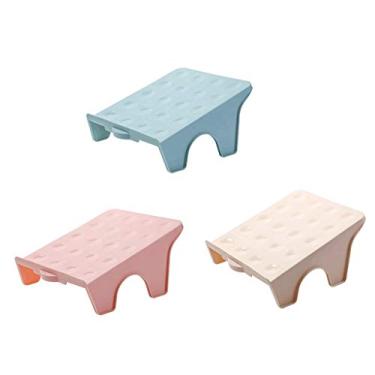 Imagem de HHHJQFAAT Suporte de armazenamento de sapatos empilhável de plástico montado com várias camadas de economia de espaço para caixa de sapatos de armazenamento