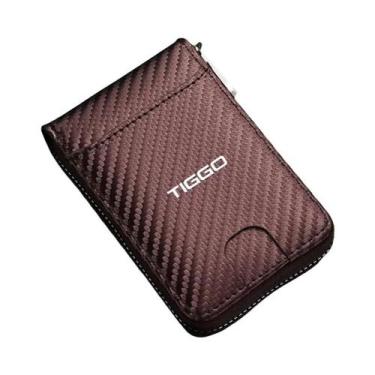 Imagem de Carteira Vintage Em Fibra De Carbono Para Cartões Bancários E Moedas P