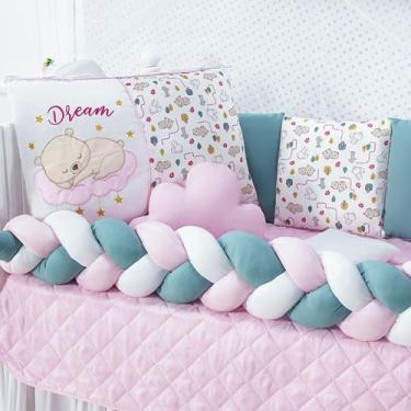 Imagem de Kit Berço Trança Safari 14 Peças 100% Algodão - Rei do Kit Berço, URSA