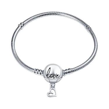 Imagem de Pulseira Feminina De Prata Esterlina 925 Com Pingente De Borboleta Do 
