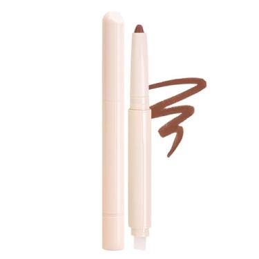 Imagem de SUAKE Plump Matt Lipstick Lipliner Pencil Pack, giz de cera à prova d'água com borrão de silicone para definir contornos e esculpir lábios, fórmula cremosa suave de longa duração para maquiagem labial