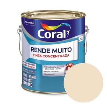 Imagem de Tinta Acrílica Coral Rende Muito Fosca Standard 3,2 L - Pérola, Pérola