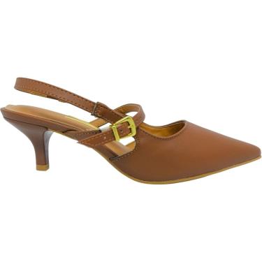 Imagem de Sapato Scarpin Feminino Casual Dia a Dia Passeio Trabalho Bico Fino Salto Baixo Vizzano 1122.893