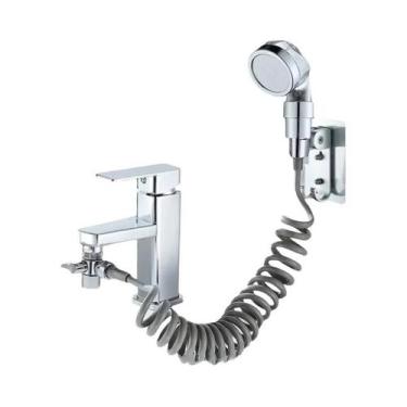 Imagem de Kit De Chuveiro Portátil Extensível Para Banheiro, Lavatório E Piscina