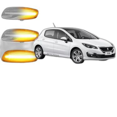 Imagem de Par De Pisca Seta Sequencial Peugeot 308 Luz Led Retrovisor