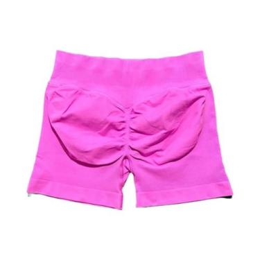 Imagem de Shorts De Yoga Femininos De Cintura Alta Para Fitness E Treino, Com Ef