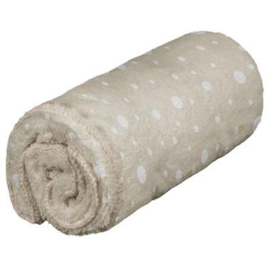 Imagem de Manta de Microfibra para Bebê 85cm x 1,00m Baby Joy, Poás Bege