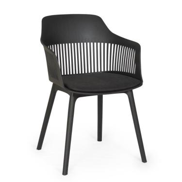 Imagem de Cadeira De Jantar Estofada Marcela - Preto