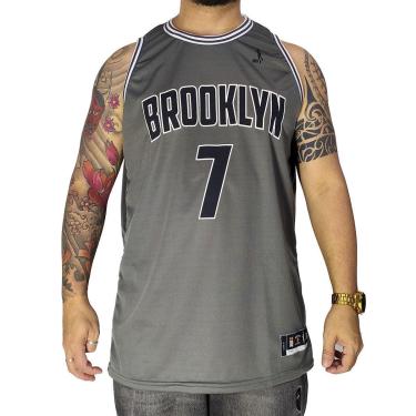 Imagem de Regata Basquete M10 Brooklyn 7 Cinza Aero Dry-Masculino