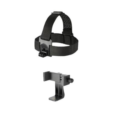 Imagem de Suporte Ajustável Para Celulares E Câmeras De Ação Com Faixa De Cabeça