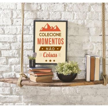 Imagem de Quadro Decorativo Colecione Momentos Não Coisas