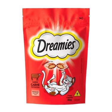 Imagem de Ração Dreamies Snacks Carne 80g - Champ