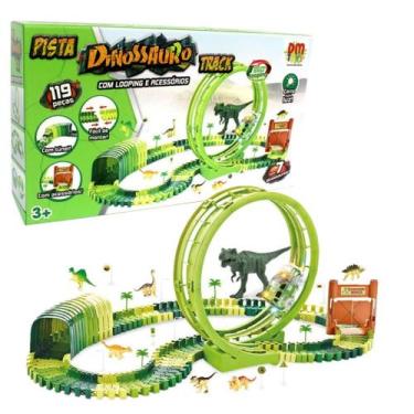 Imagem de Pista Dinossauro Track Looping Carrinho Acessórios 119 Peças DMT6132, 