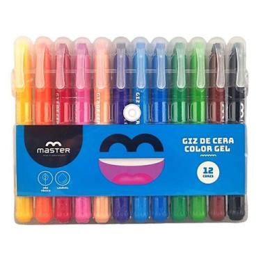 Imagem de Giz de cera COLOR GEL Retrátil - Estojo com 12 Unidades - Extremamente
