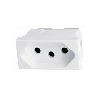 Imagem de Módulo Tomada Legrand Pial Plus+ - 2P+T - 20A - Branco - 615060