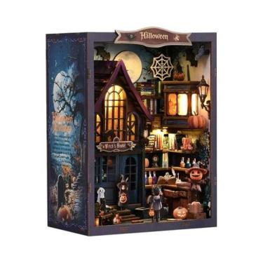 Imagem de Mini Casa De Bonecas De Madeira DIY Em Miniatura, Kit De Modelo 3D Com