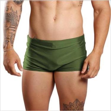 Imagem de Sunga Boxer Lisa Larga Masculina Adulto Moda Praia-Masculino