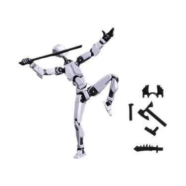 Imagem de Robô Luminous T13 Movível E Transformável, Figura De Ação Impressa Em 