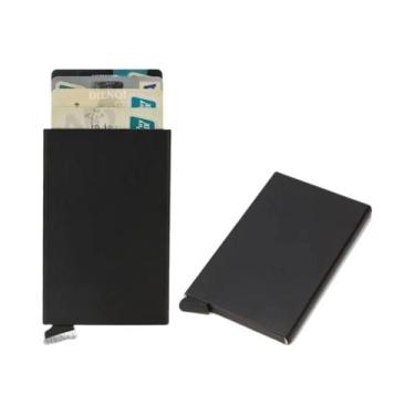 Imagem de Porta-cartões Slim Unissex Com Bloqueio RFID, Estojo De Cartão De Créd