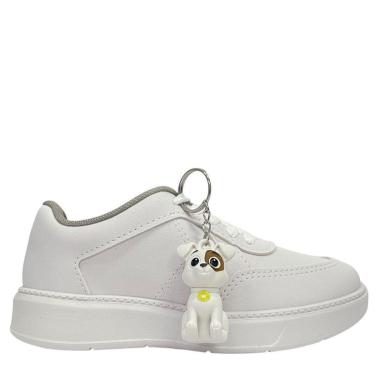 Imagem de Tênis Molekinho Com Chaveiro Branco Casual Infantil 2861120-Masculino
