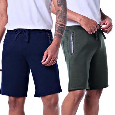 Imagem de Kit 2 Bermudas Moletom Masculinas-Masculino