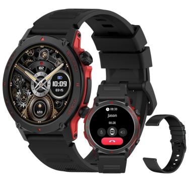 Imagem de Smartwatch Relógio Redondo Masculino Peje Zw13 AMD Tela Amoled Redondo Duas Pulseiras B...