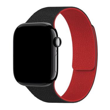 Imagem de Pulseira Borracha Magnética Link Compatível com Apple Watch - Baú do V