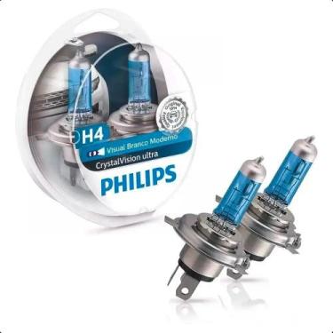 Imagem de Par Lâmpada H4 Philips Crystal Vision Renault Clio 1994-2003