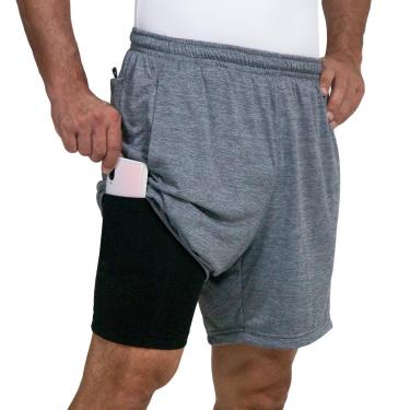 Imagem de Short Masculino Treino Finta Supino com Forro Anti Assaduras e Bolso Interno-Unissex